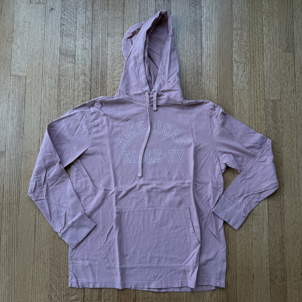 American Eagle Hooded Long Sleeve Tee